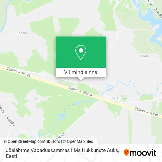 Jõelähtme Vabadussammas I Ms Hukkunute Auks kaart