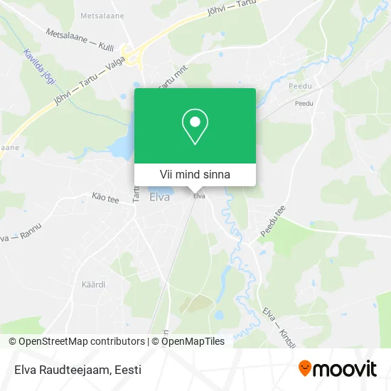 Elva Raudteejaam kaart