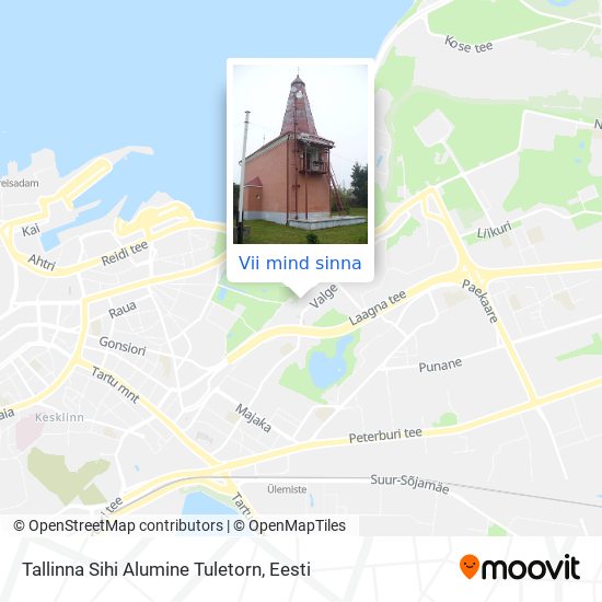 Tallinna Sihi Alumine Tuletorn kaart