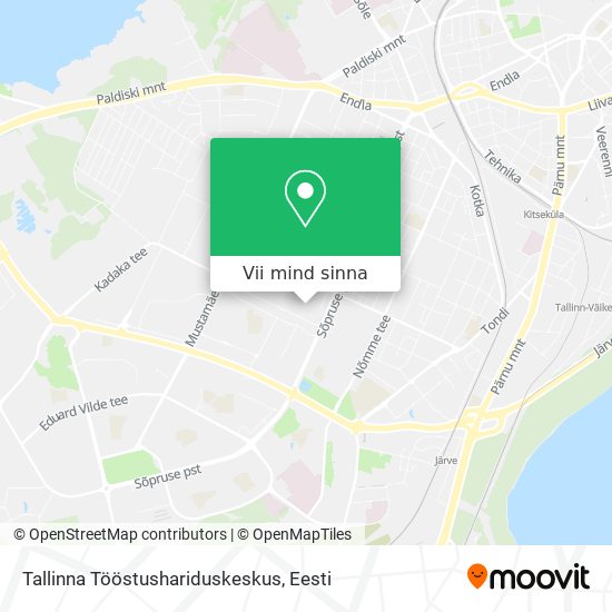 Tallinna Tööstushariduskeskus kaart