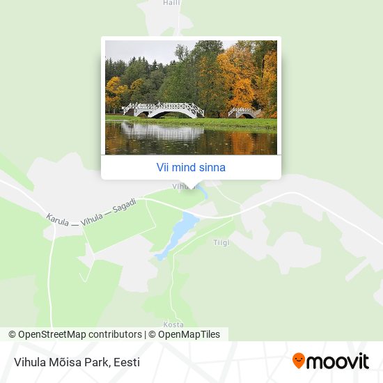 Vihula Mõisa Park kaart