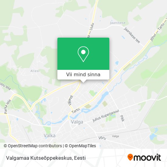 Valgamaa Kutseõppekeskus kaart