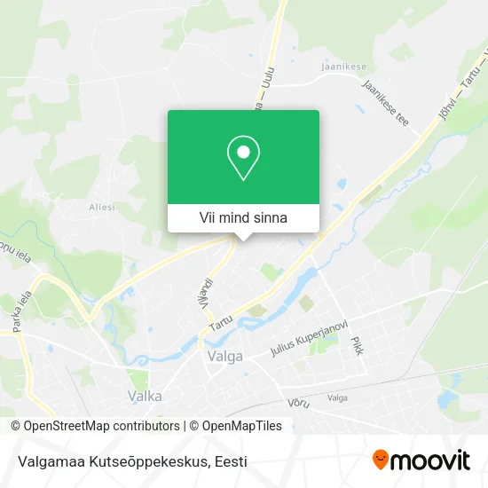 Valgamaa Kutseõppekeskus kaart