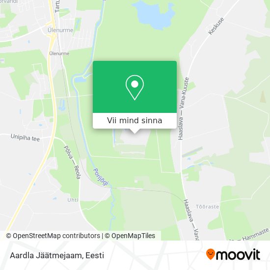 Aardla Jäätmejaam kaart