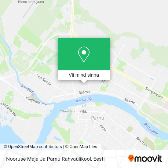 Nooruse Maja Ja Pärnu Rahvaülikool kaart