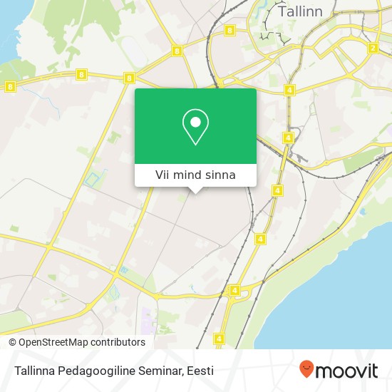 Tallinna Pedagoogiline Seminar kaart