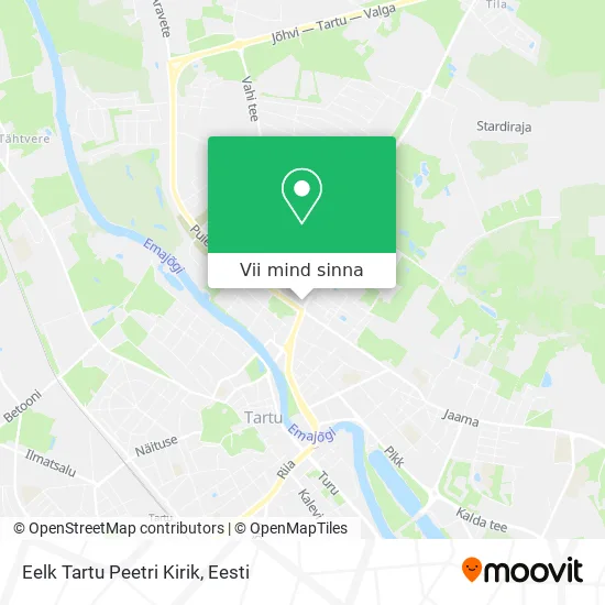 Eelk Tartu Peetri Kirik kaart