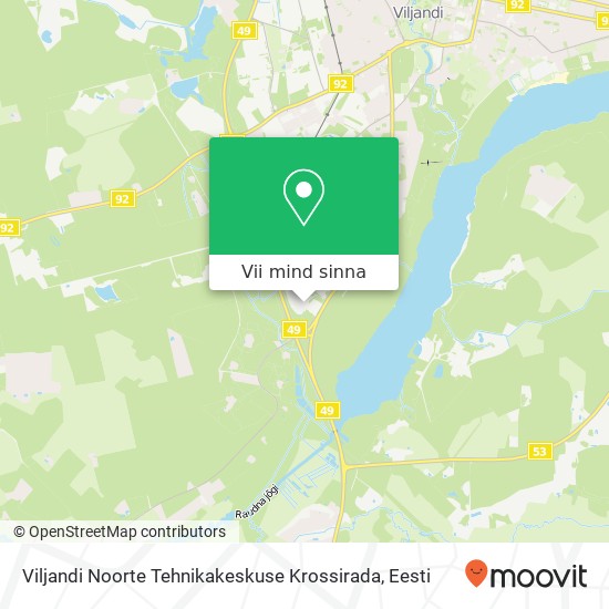 Viljandi Noorte Tehnikakeskuse Krossirada kaart
