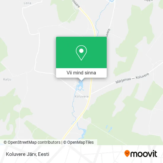 Koluvere Järv kaart