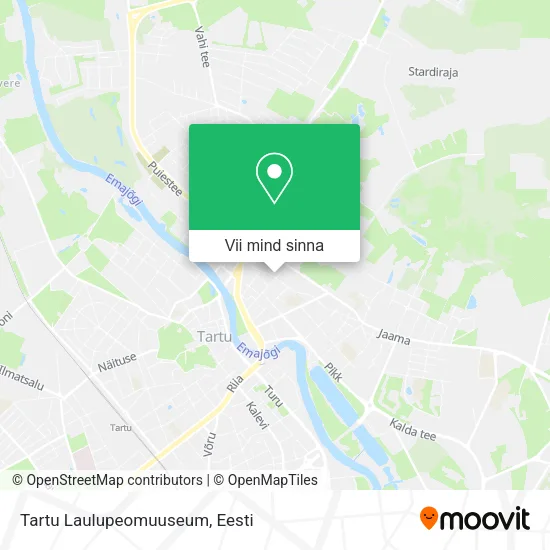 Tartu Laulupeomuuseum kaart
