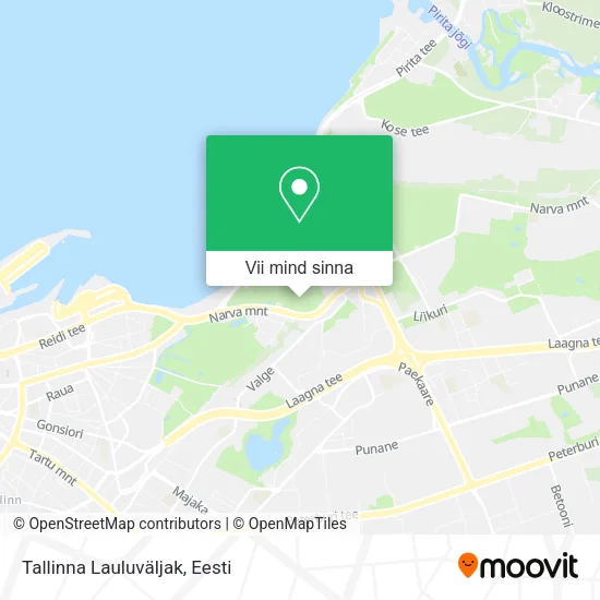Tallinna Lauluväljak kaart