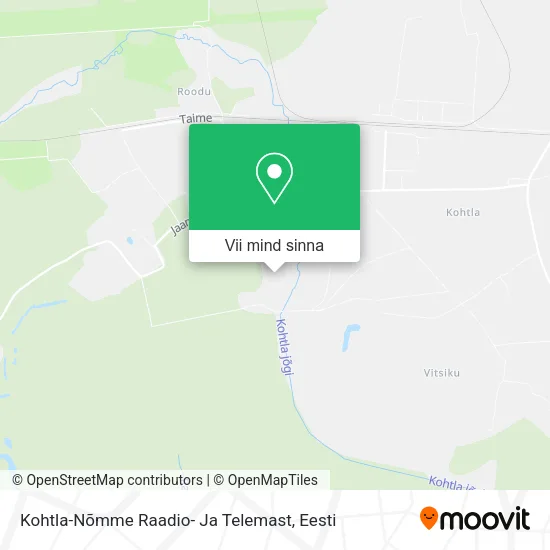 Kohtla-Nõmme Raadio- Ja Telemast kaart