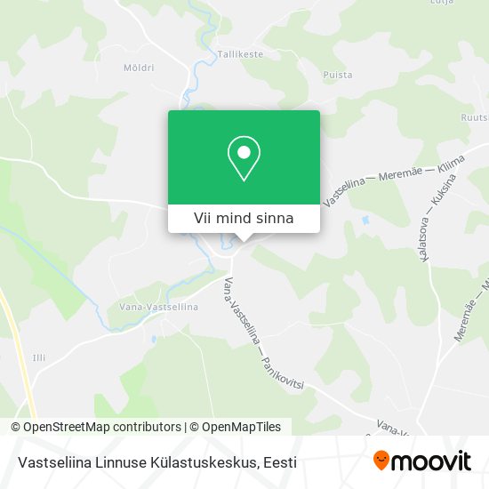 Vastseliina Linnuse Külastuskeskus kaart