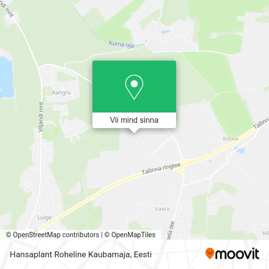 Hansaplant Roheline Kaubamaja kaart