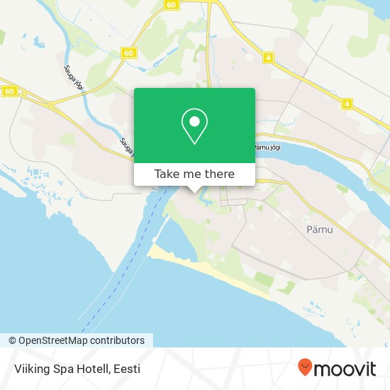 Viiking Spa Hotell kaart
