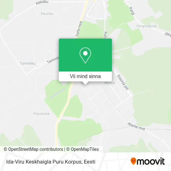 Ida-Viru Keskhaigla Puru Korpus kaart