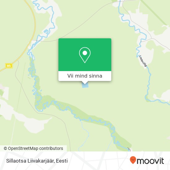 Sillaotsa Liivakarjäär kaart