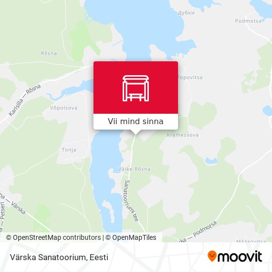 Värska Sanatoorium kaart