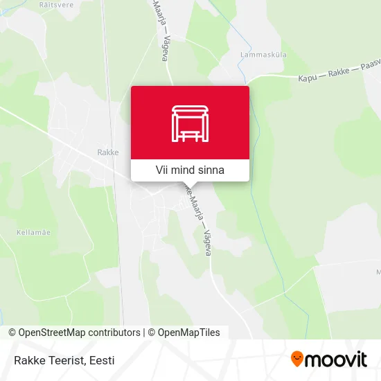 Rakke Teerist kaart