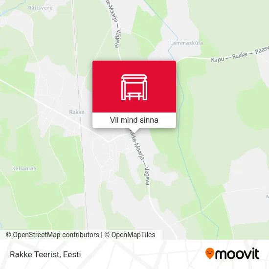 Rakke Teerist kaart