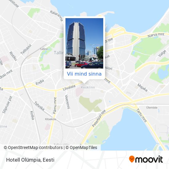 Hotell Olümpia kaart