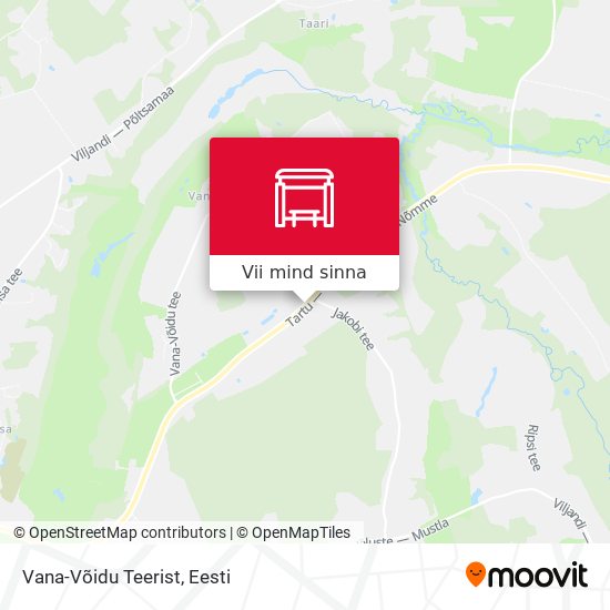 Vana-Võidu Teerist kaart