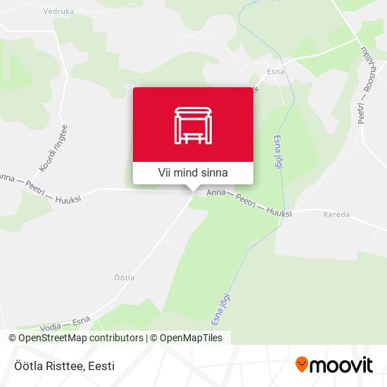 Öötla Risttee kaart