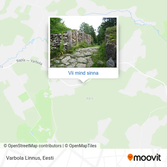 Varbola Linnus kaart