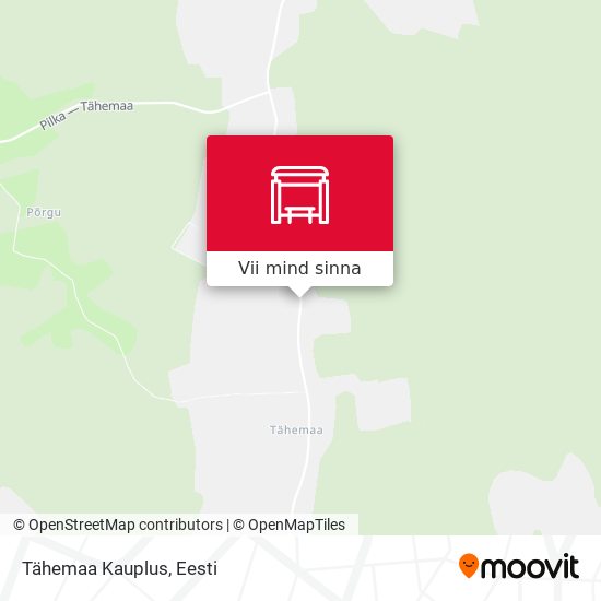 Tähemaa Kauplus kaart