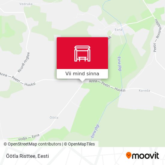 Öötla Risttee kaart