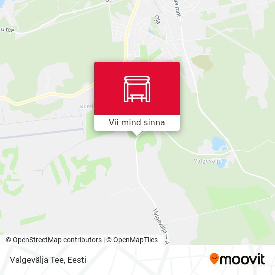 Valgevälja Tee kaart