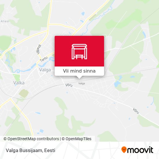 Valga Bussijaam kaart