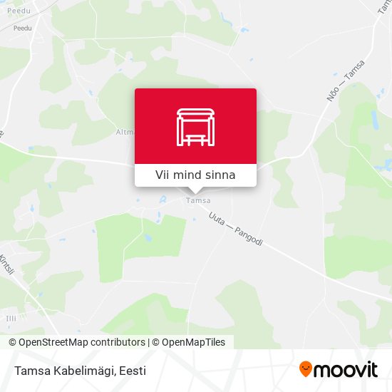 Tamsa Kabelimägi kaart