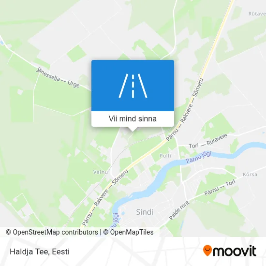 Haldja Tee kaart