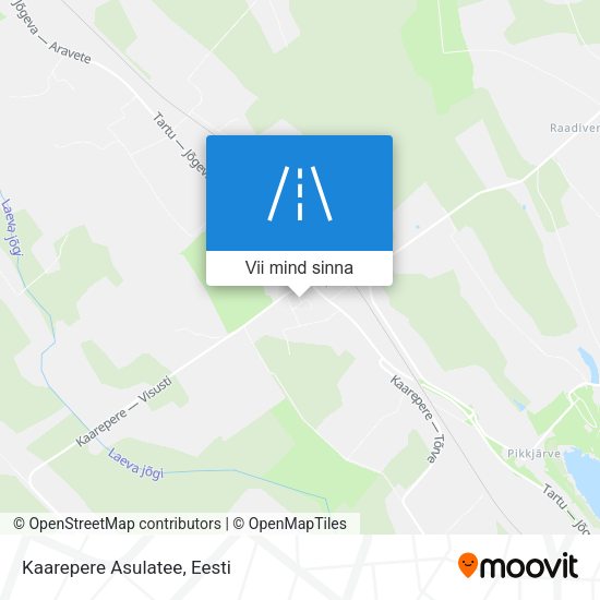 Kaarepere Asulatee kaart