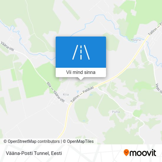 Vääna-Posti Tunnel kaart