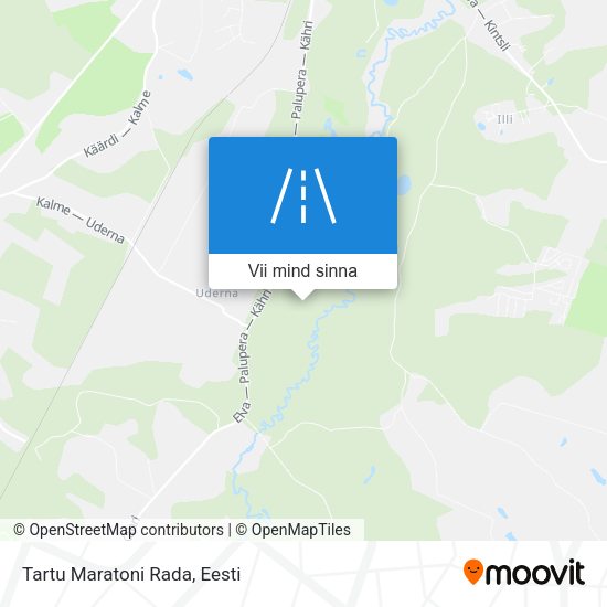 Tartu Maratoni Rada kaart