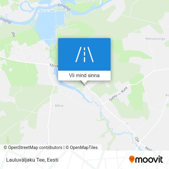 Lauluväljaku Tee kaart