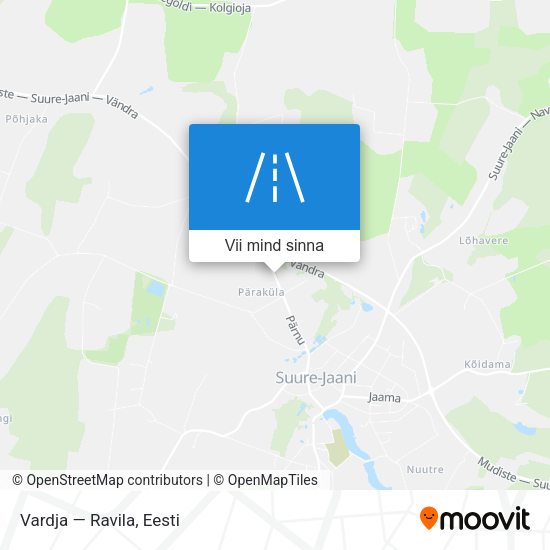 Vardja — Ravila kaart