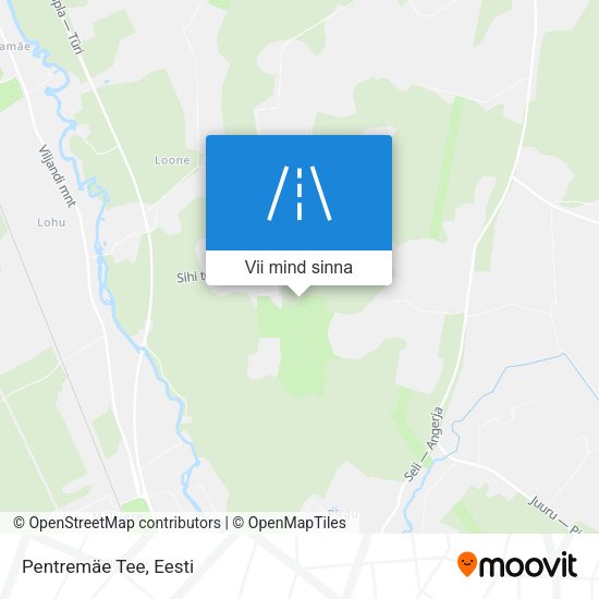 Pentremäe Tee kaart