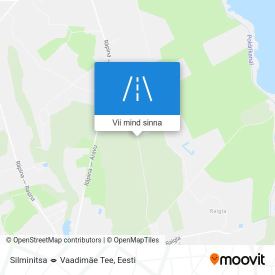Silminitsa  Vaadimäe Tee kaart