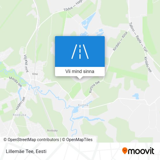 Lillemäe Tee kaart