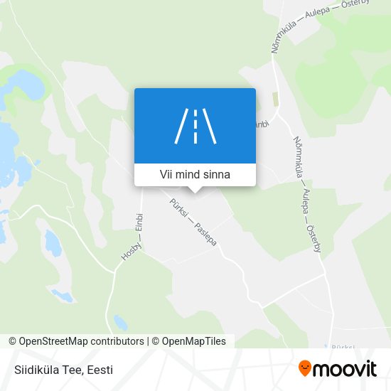 Siidiküla Tee kaart