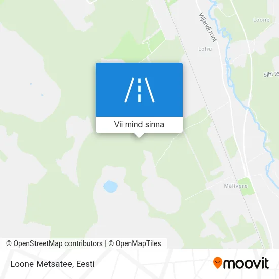 Loone Metsatee kaart