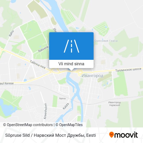 Sõpruse Sild / Нарвский Мост Дружбы kaart