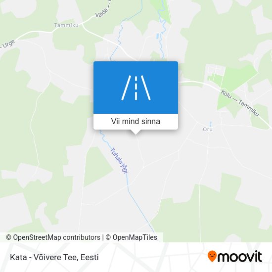 Kata - Võivere Tee kaart