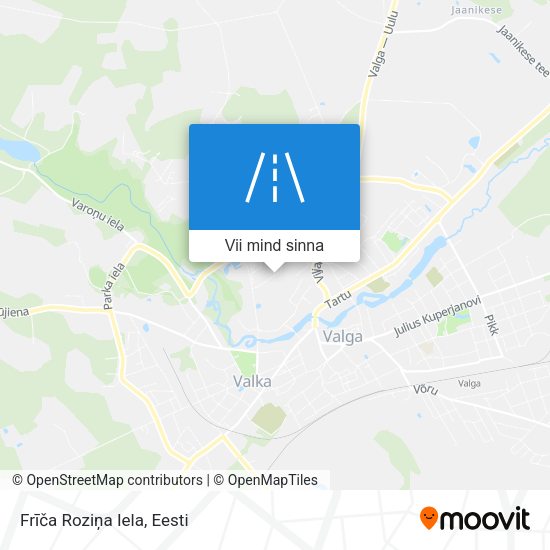 Frīča Roziņa Iela kaart