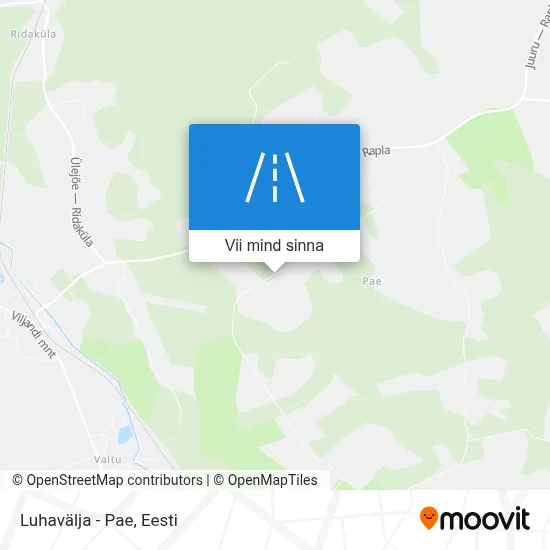 Luhavälja - Pae kaart