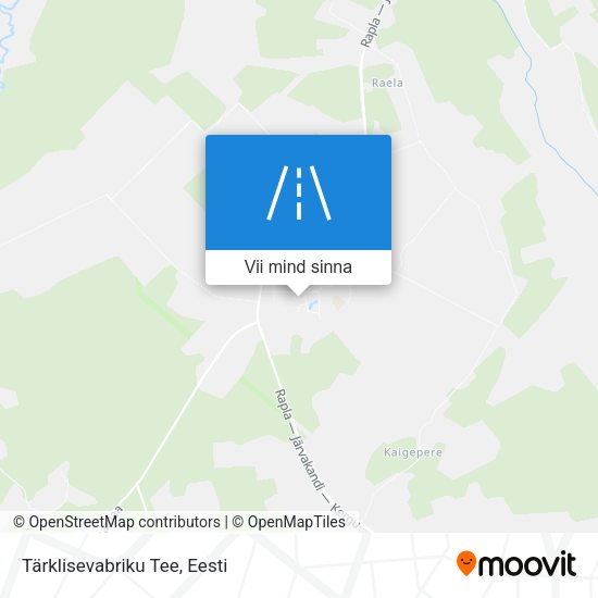 Tärklisevabriku Tee kaart