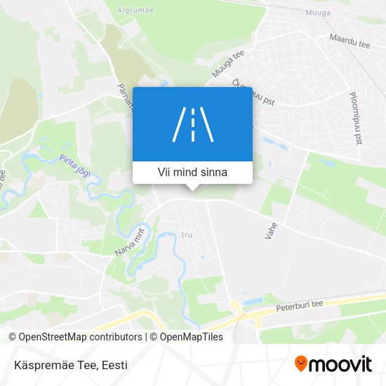 Käspremäe Tee kaart